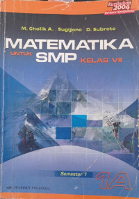 Image of Matematika untuk SMP Kelas VII 1A