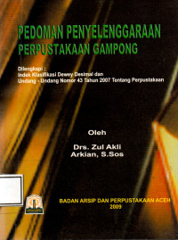 Image of PEDOMAN PENYELENGGARAAN PERPUSTAKAAN GAMPONG